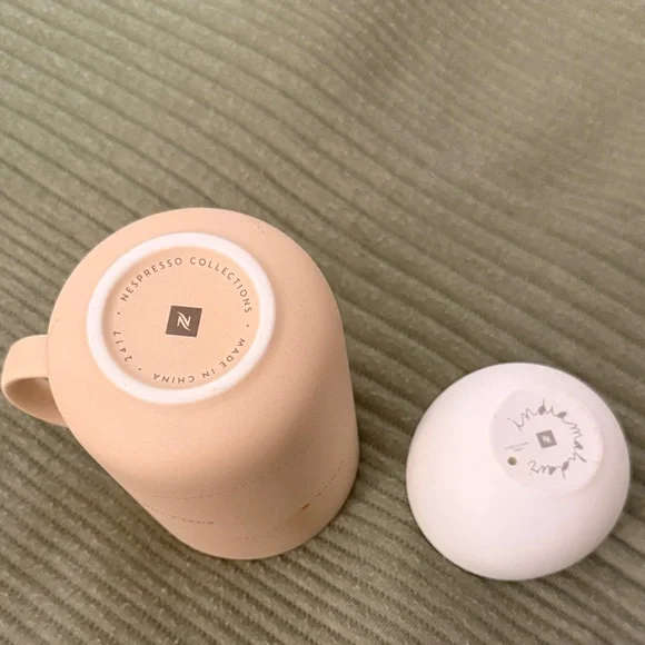 Nespresso Tan Mug and dish - Picture 3 of 5